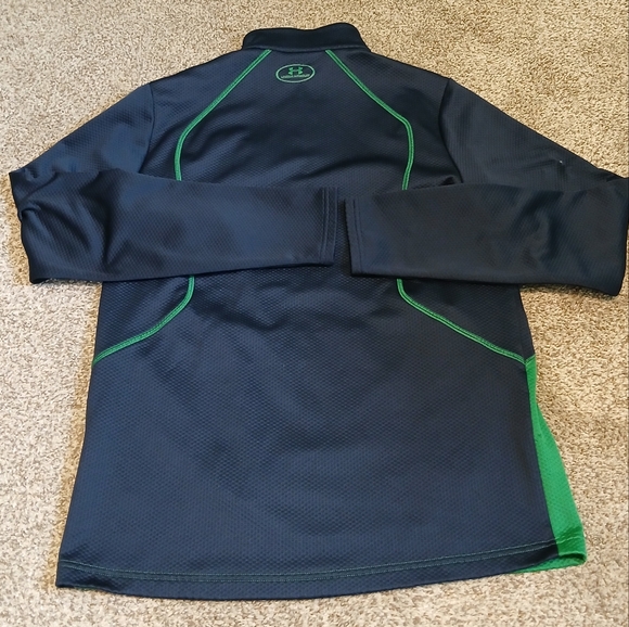 Under Armour 1/4 Zip Notre Dame Pullover  Sweatshirt Men's Size Medium - Picture 2 of 3